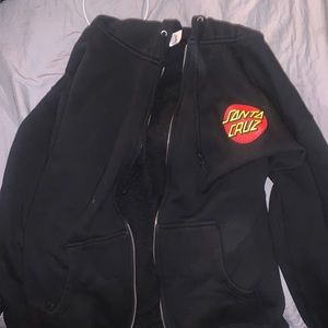 Santa Cruz zip up hoodie
